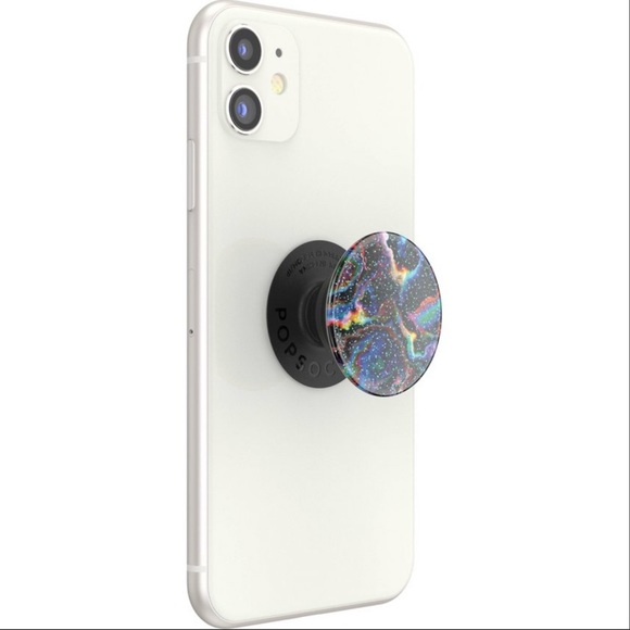 POPSOCKET Universal Galaxy Glitter Rainbow Void PopGrip Phone Stand - Picture 6 of 15